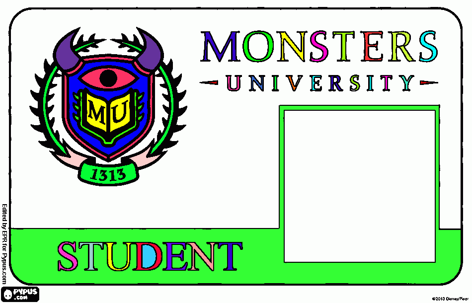 Monster Sasa coloring page