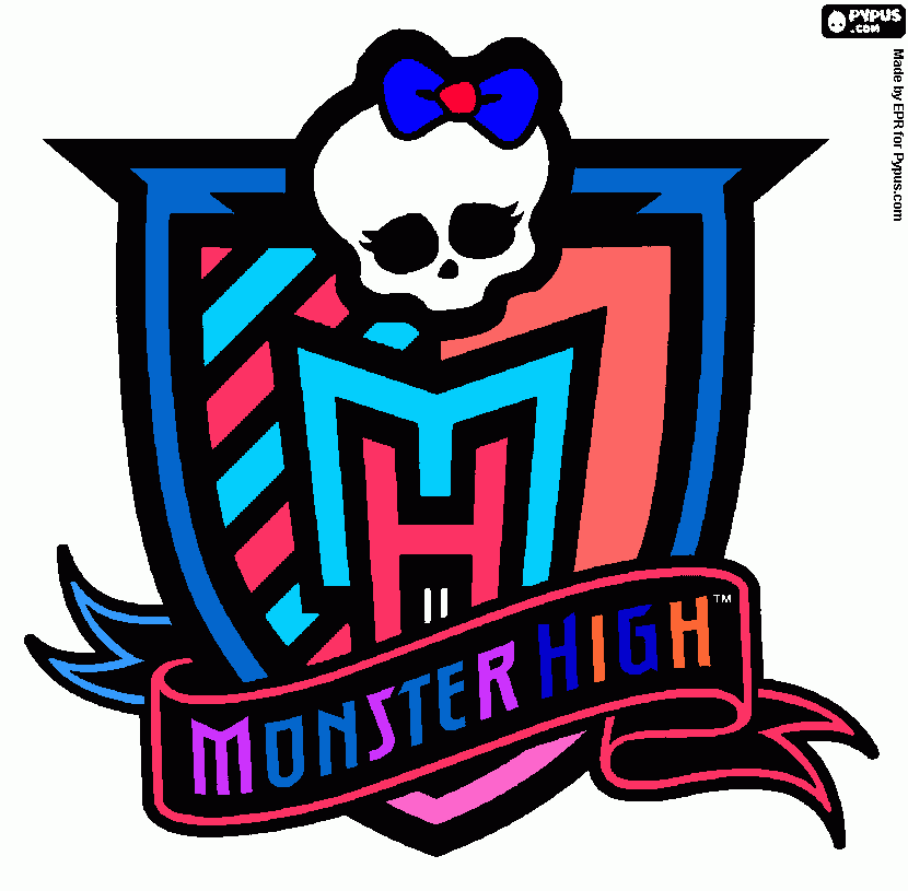 MONSTR HIGH DOLL coloring page