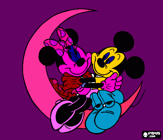 moonlight love coloring page