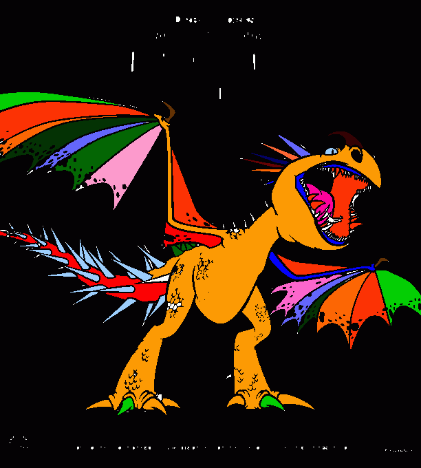 More dragons coloring page