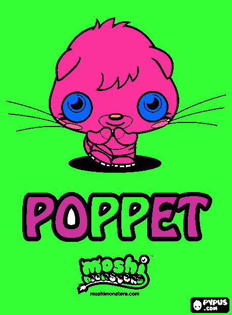 Moshi monster Keira coloring page