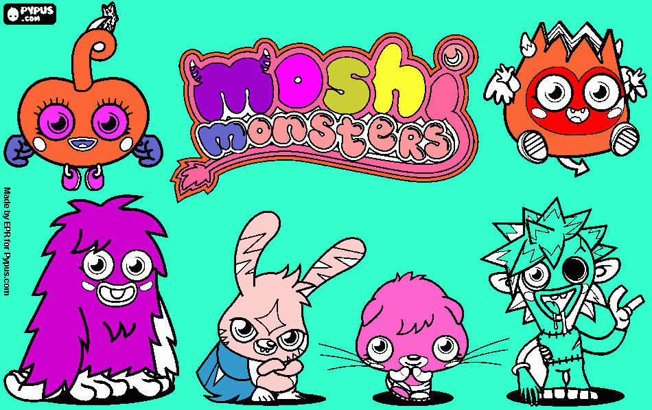 moshi pic for u coloring page