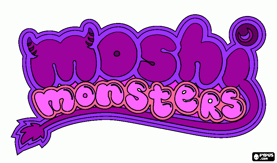 moshi sign coloring page