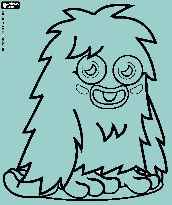 moshimonster coloring page