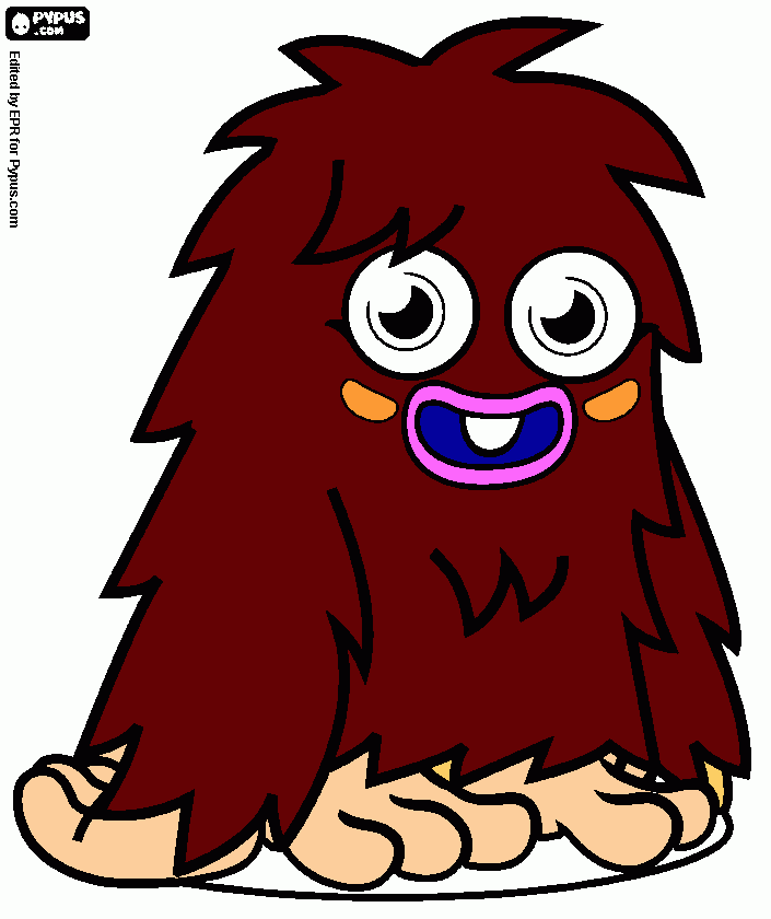 Mosi 2 coloring page