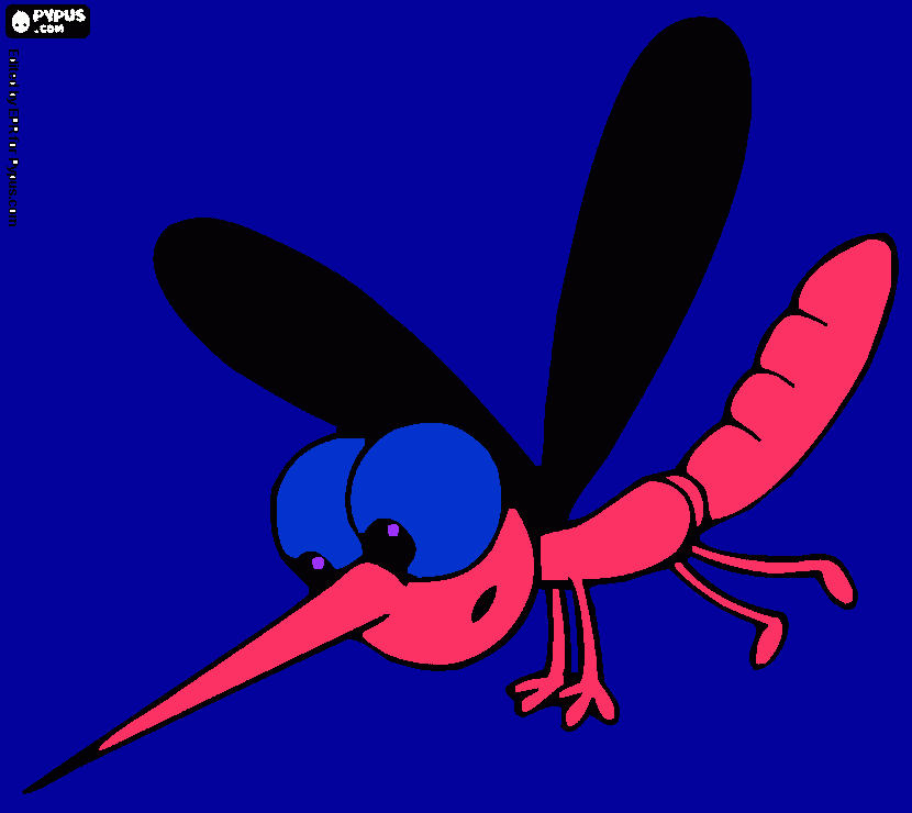 mosquito seasons coloring page