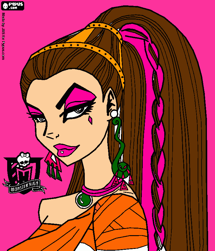 moster high coloring page