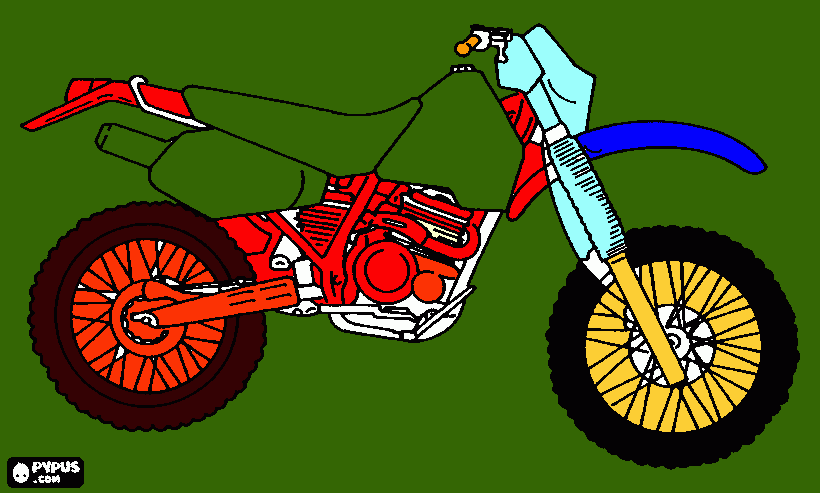 Moto para abuelo Carlos coloring page