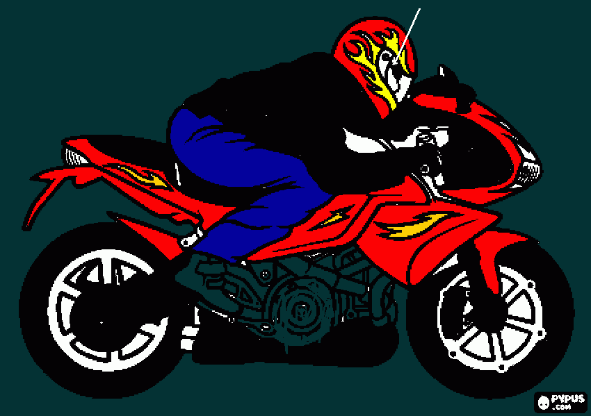 moto coloring page