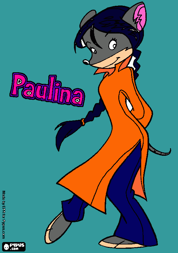 Mouse pic coloring page