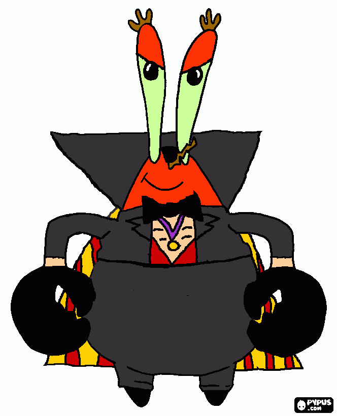 Mr. Count Krabula coloring page