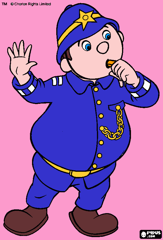 Mr.Plod coloring page