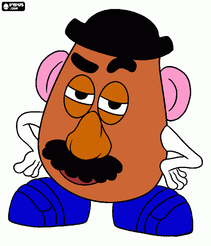 mr.potatoe coloring page
