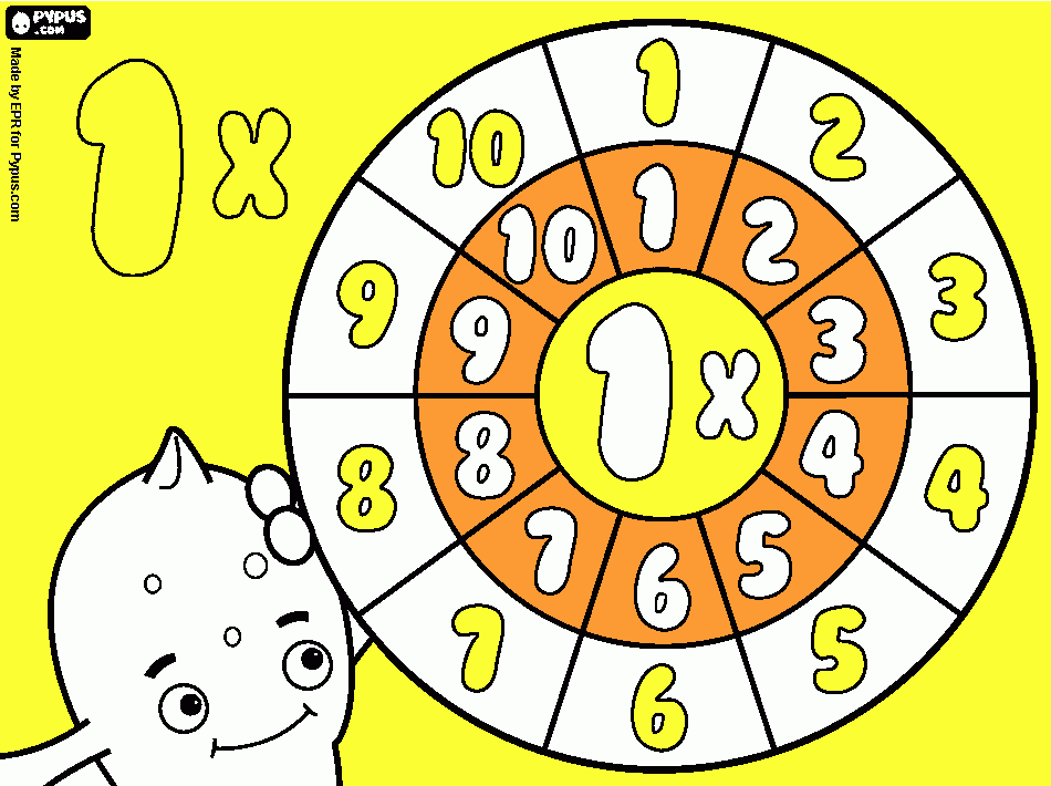 multi coloring page