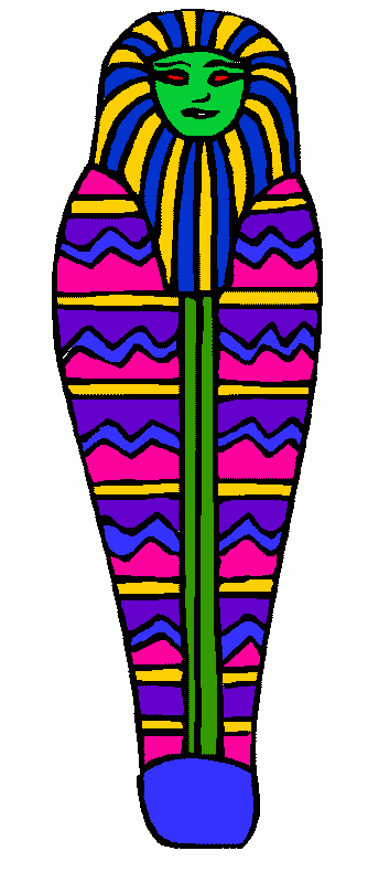 mummy coloring page