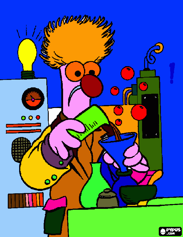muppet beaker coloring page