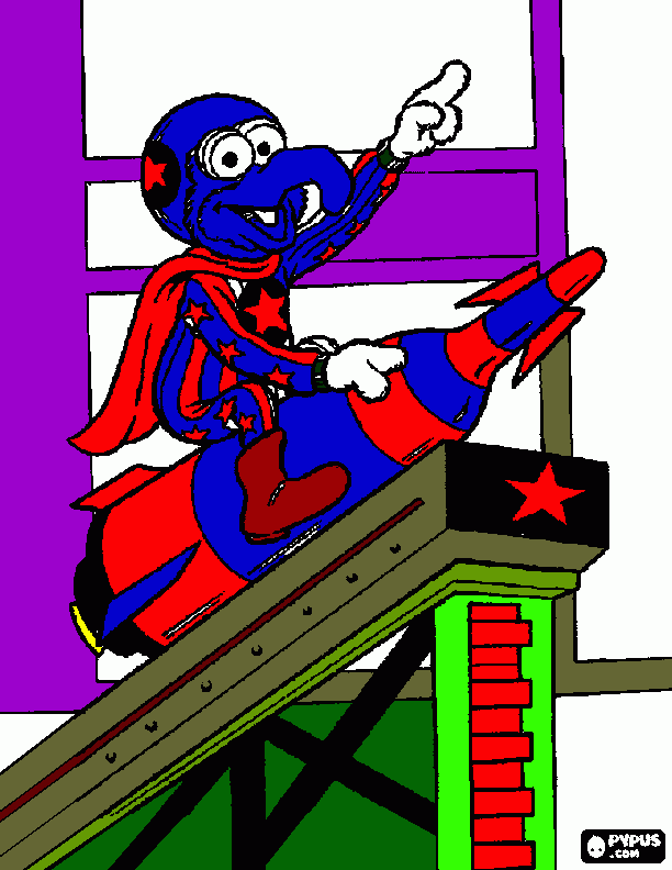 muppet gonzo coloring page