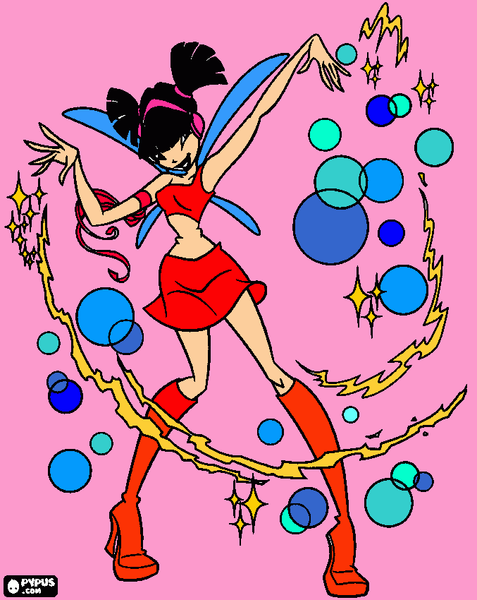 Musa coloring page