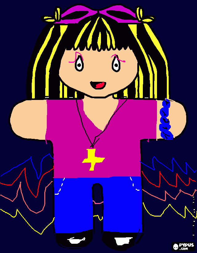 muñeca de alex coloring page