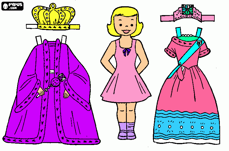 muñeca estela coloring page