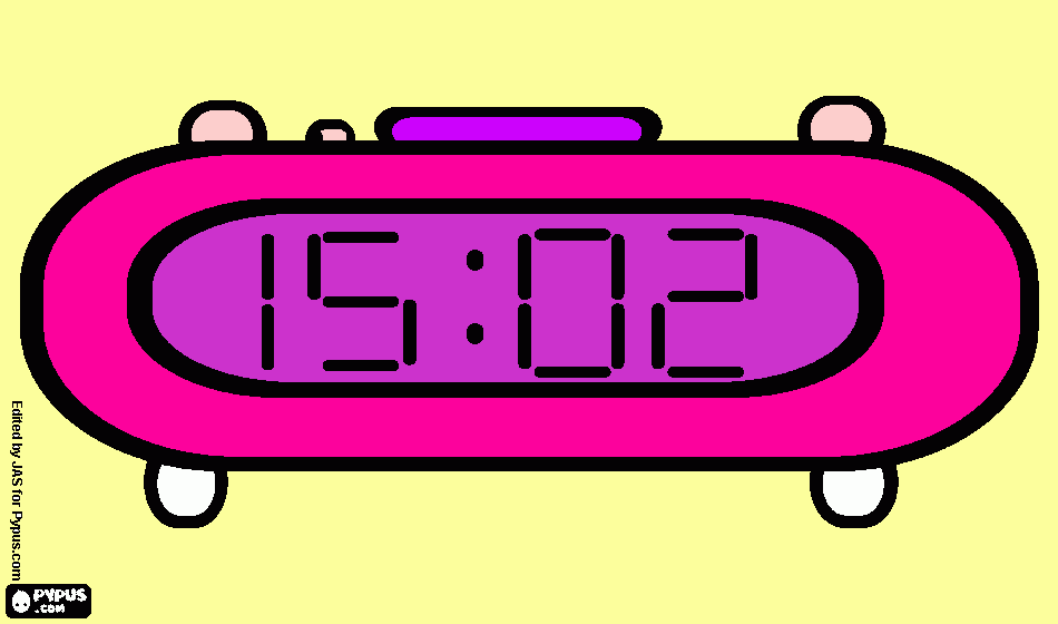 my alarm clock coloring page