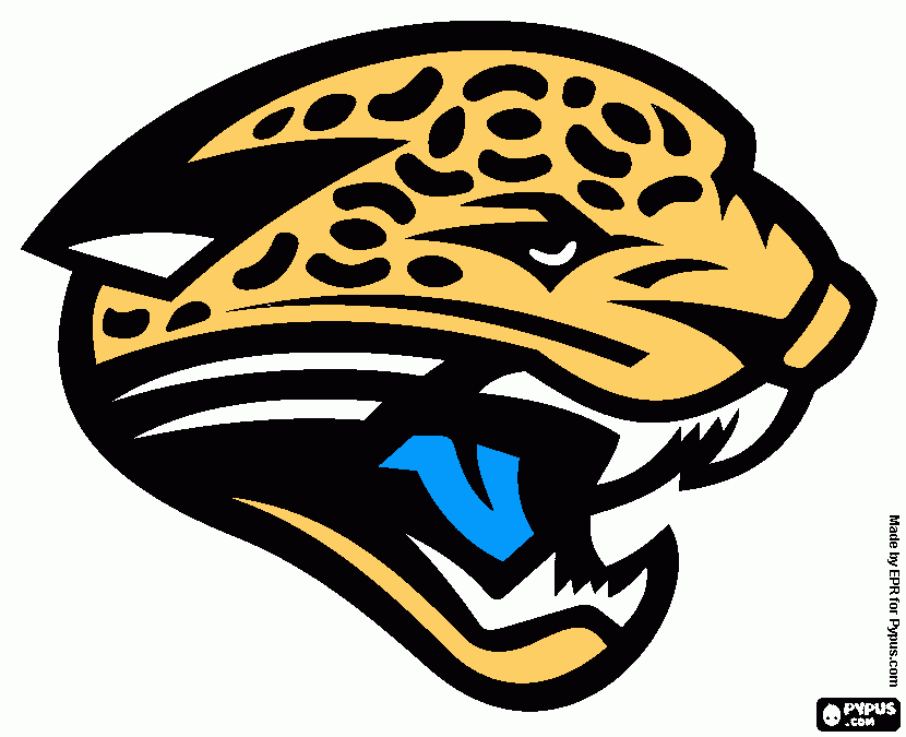 my awsome jags logo ! . coloring page
