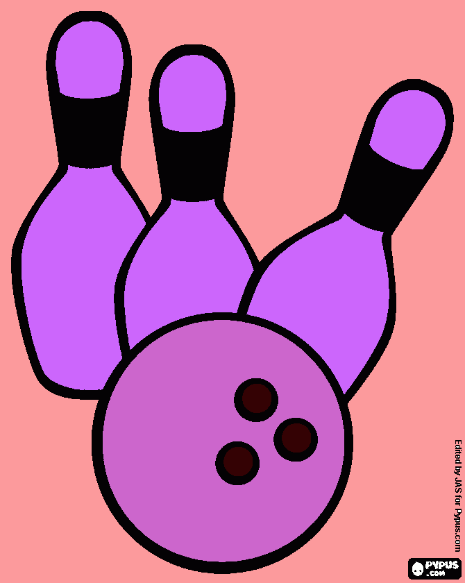 my bowling coloring coloring page
