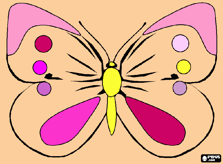 my butterfly coloring page