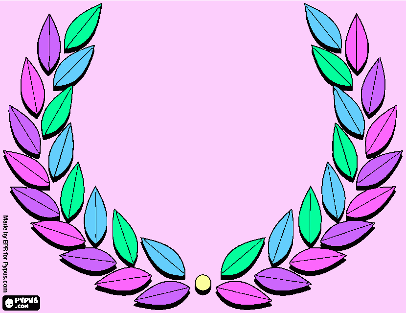 My Drawing Laurel Crown coloring page