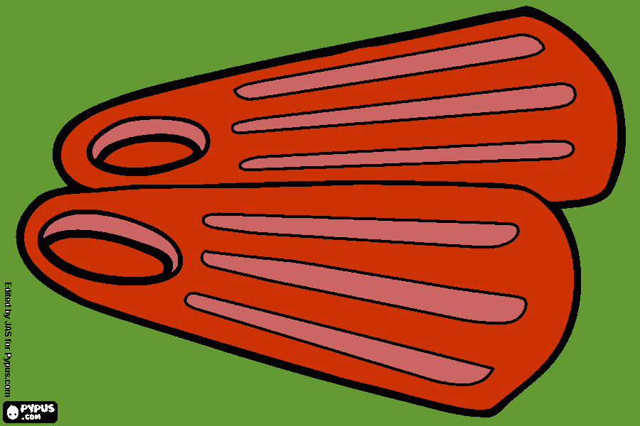 my fippers coloring page