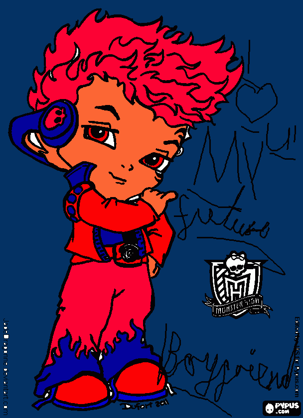 my future boyfriend  coloring page