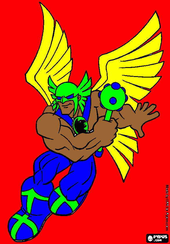 my hero coloring page