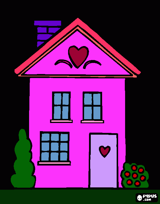 my house coloring page