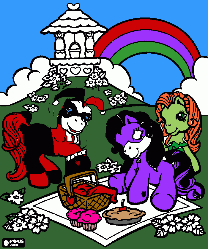My Little Harley Quinn coloring page