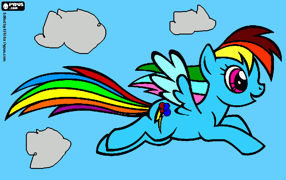 My Little Pony Friendship and Magic coloring page