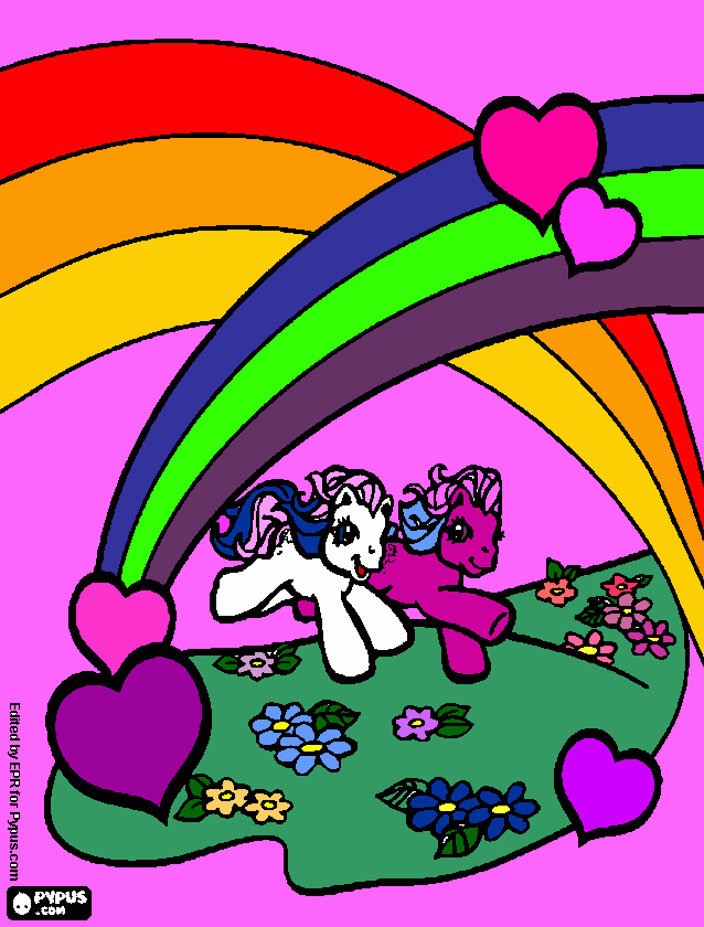 my little pony sorry card coloring page