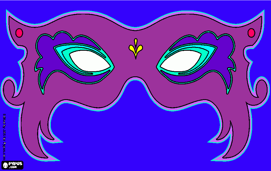 my mask coloring page