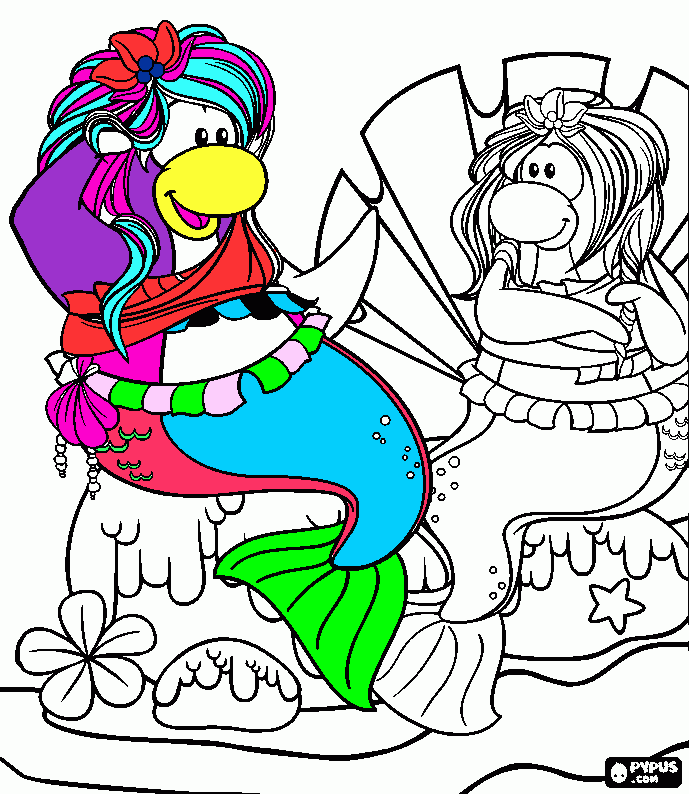 MY MERMAIDS coloring page