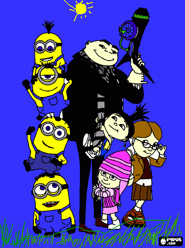 My minions coloring page