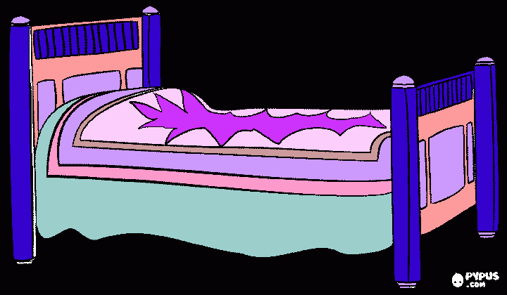 my new bed coloring page