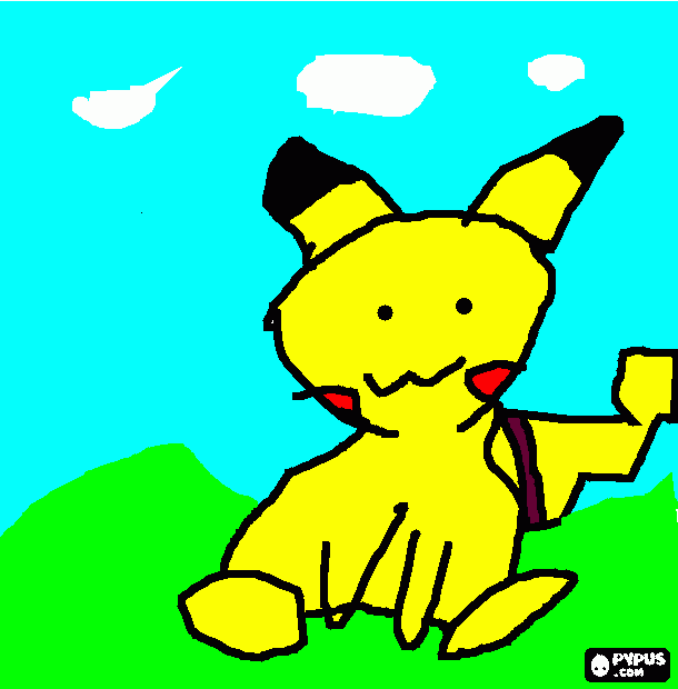 my Pikachu Pokemon coloring page