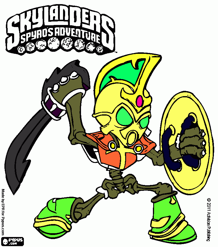 My Skylander Drawing coloring page