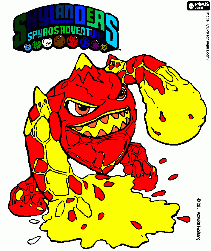 My skylanders coloring page