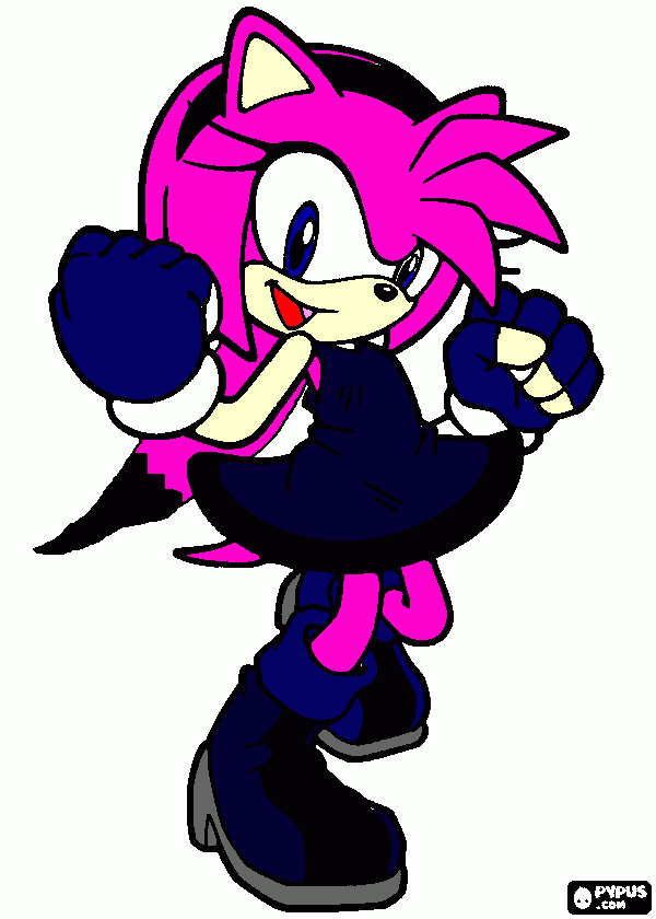 my sonic character coloring page