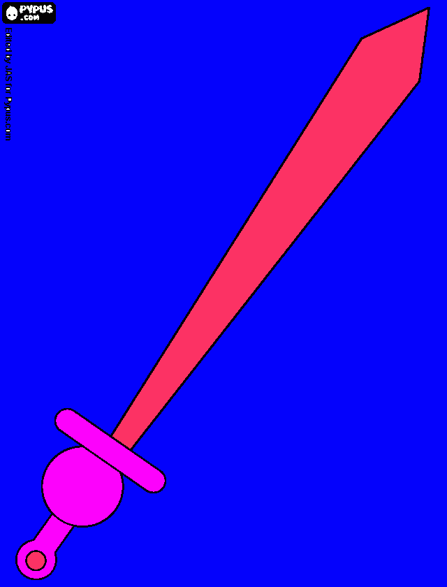 my sword coloring page