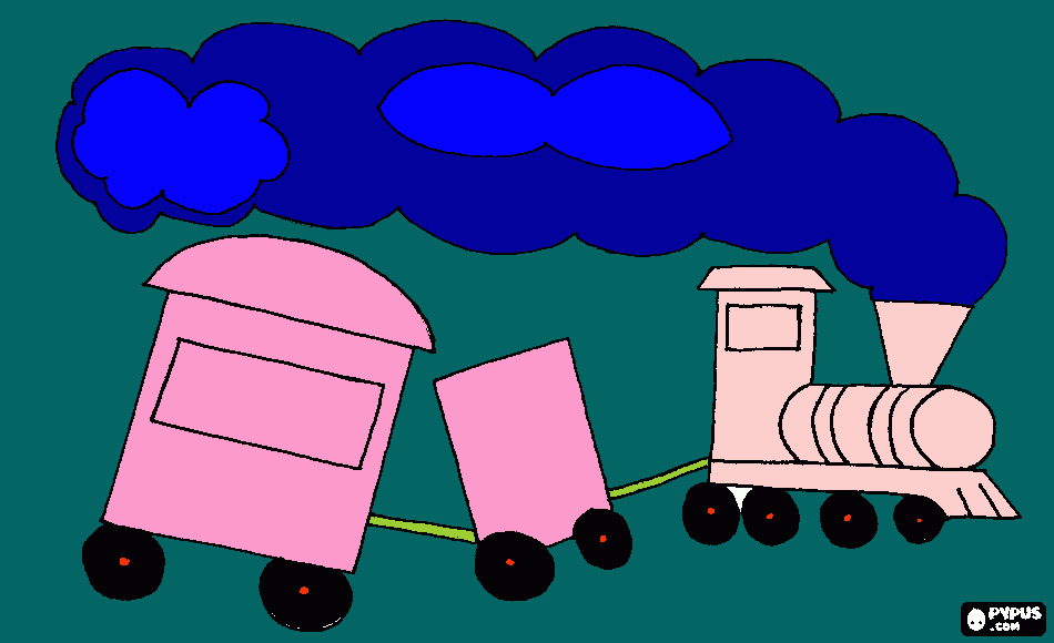 my train coloring page