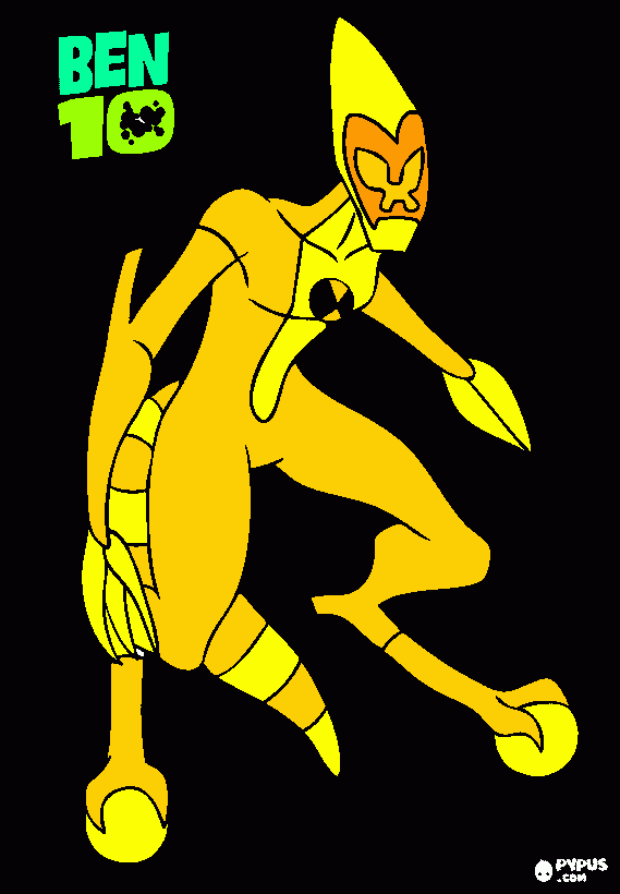 my xlr8 coloring page