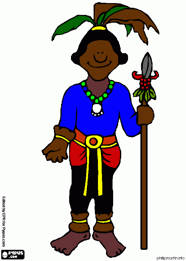 Myan man  coloring page