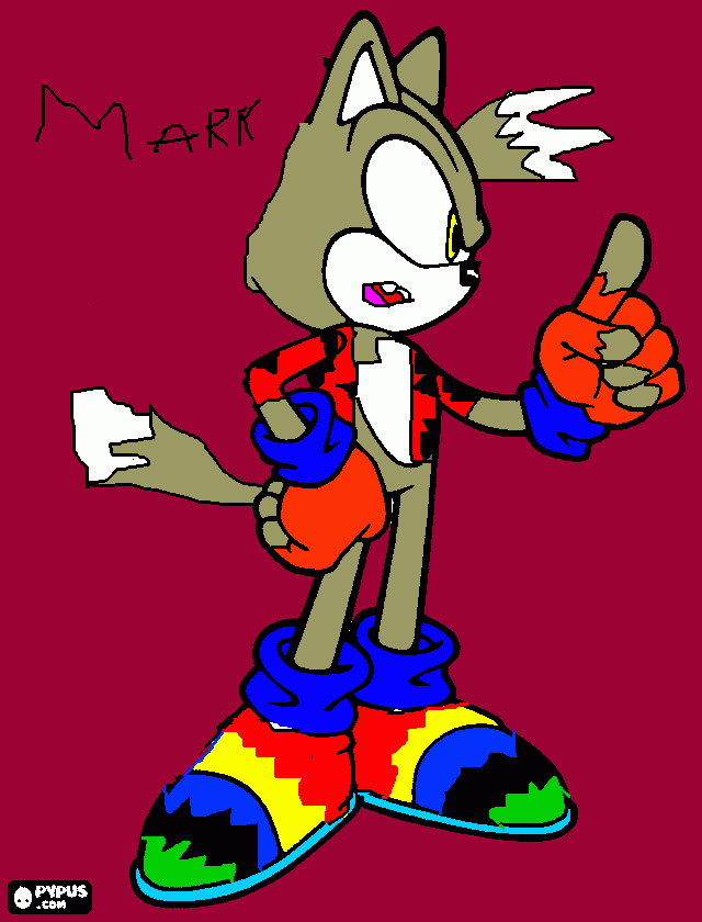 Márk the wolf éves:15 coloring page