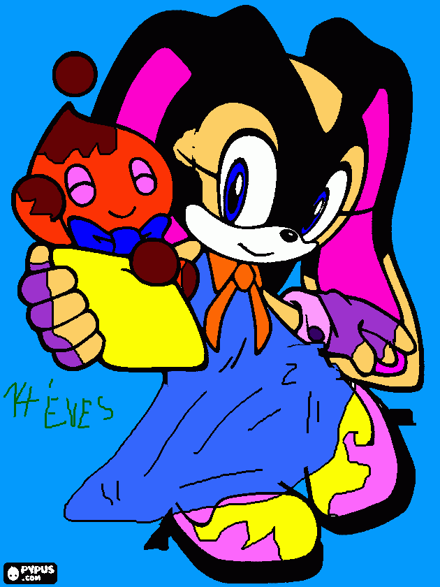 Méri the rabbit 14 éves lány  coloring page